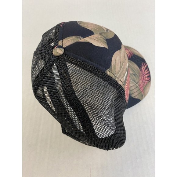 Billabong Women Cap Mesh Trucker Snapback Baseball Hat Beachy Plants - Picture 3 of 5